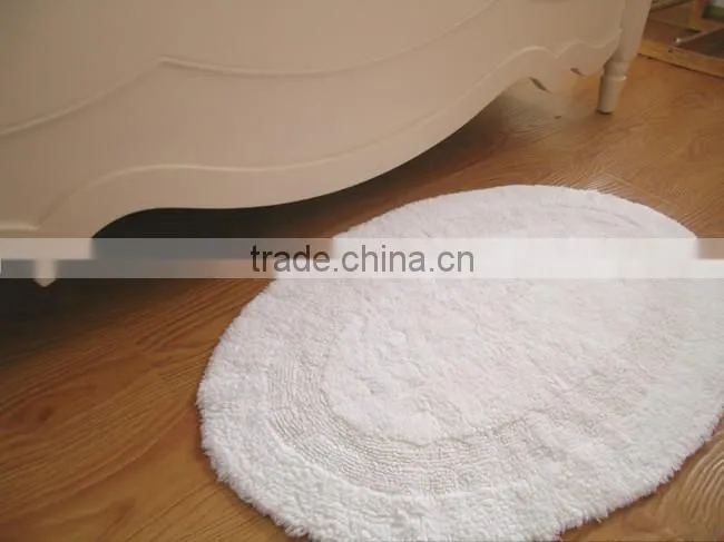 100%cotton plain color cheap mats for bathroom