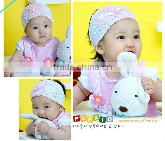 2014 Handmade Lace Hair Bow Wholesale Kids Hair Alligator Clip