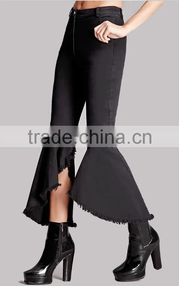 Ruffles fashion stain pants for lady