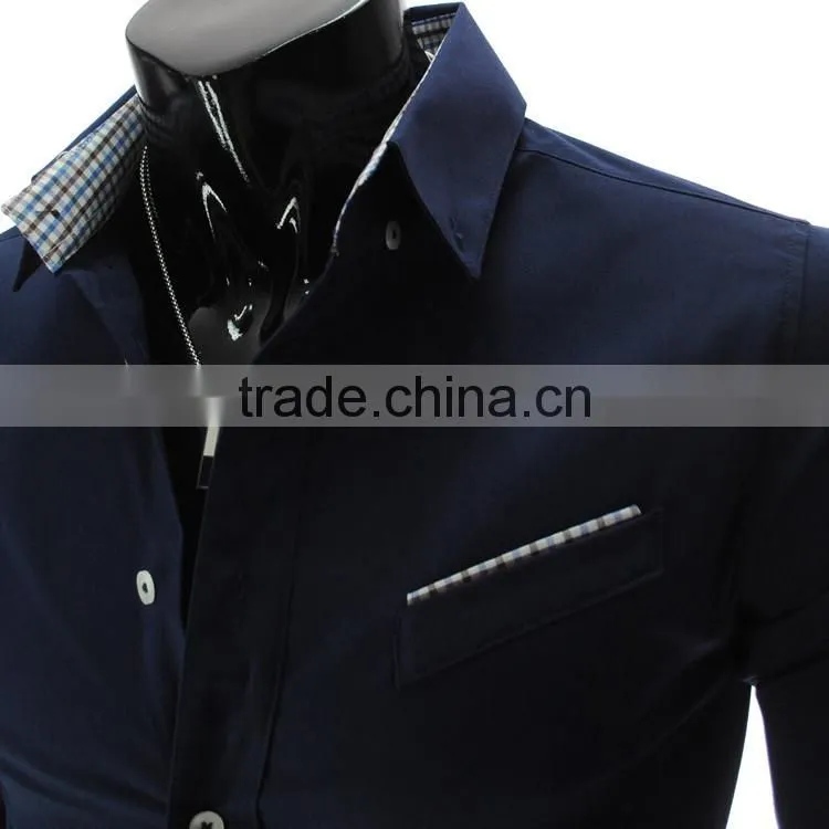 New style slim fit 100% cotton plain fashion t shirt for man