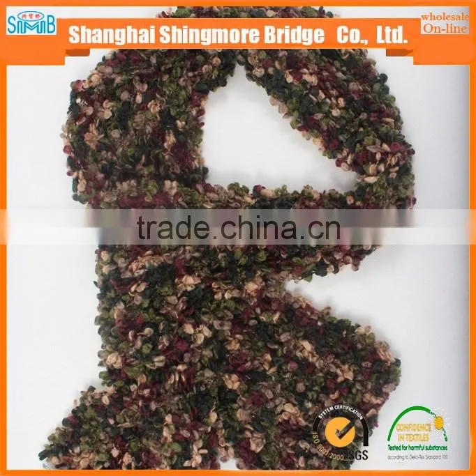 alibaba chiina fancy yarn supplier cheap sales high standard 100% polyester boucle yarn with balls for knitting