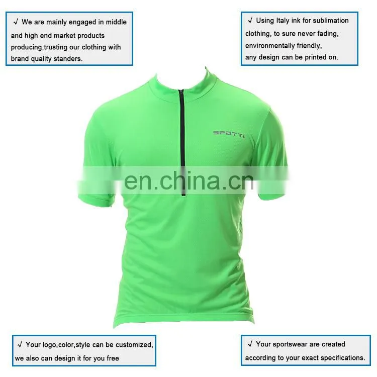 Customizd wholesale Basics Men's Short Sleeve Cycling Jersey - Bike Biking Shirt cycling wear