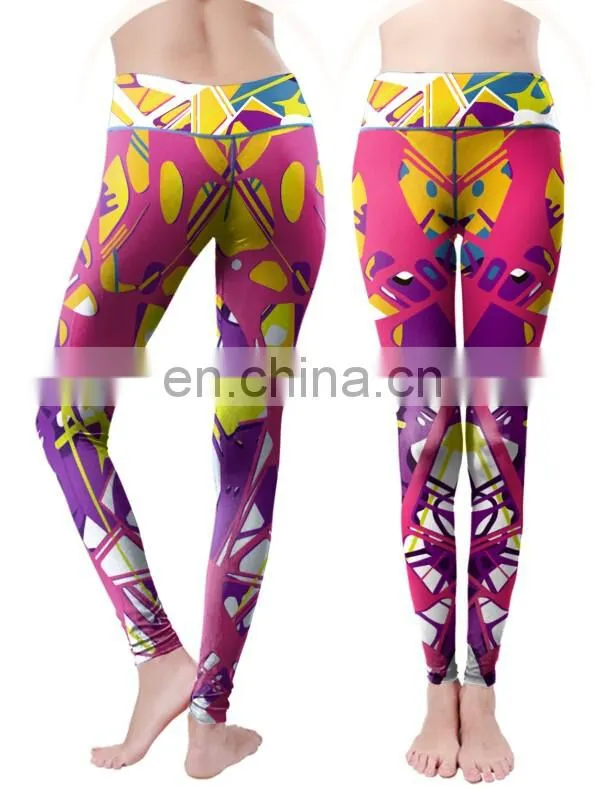 colorful leggings adult compression tights for women fitness