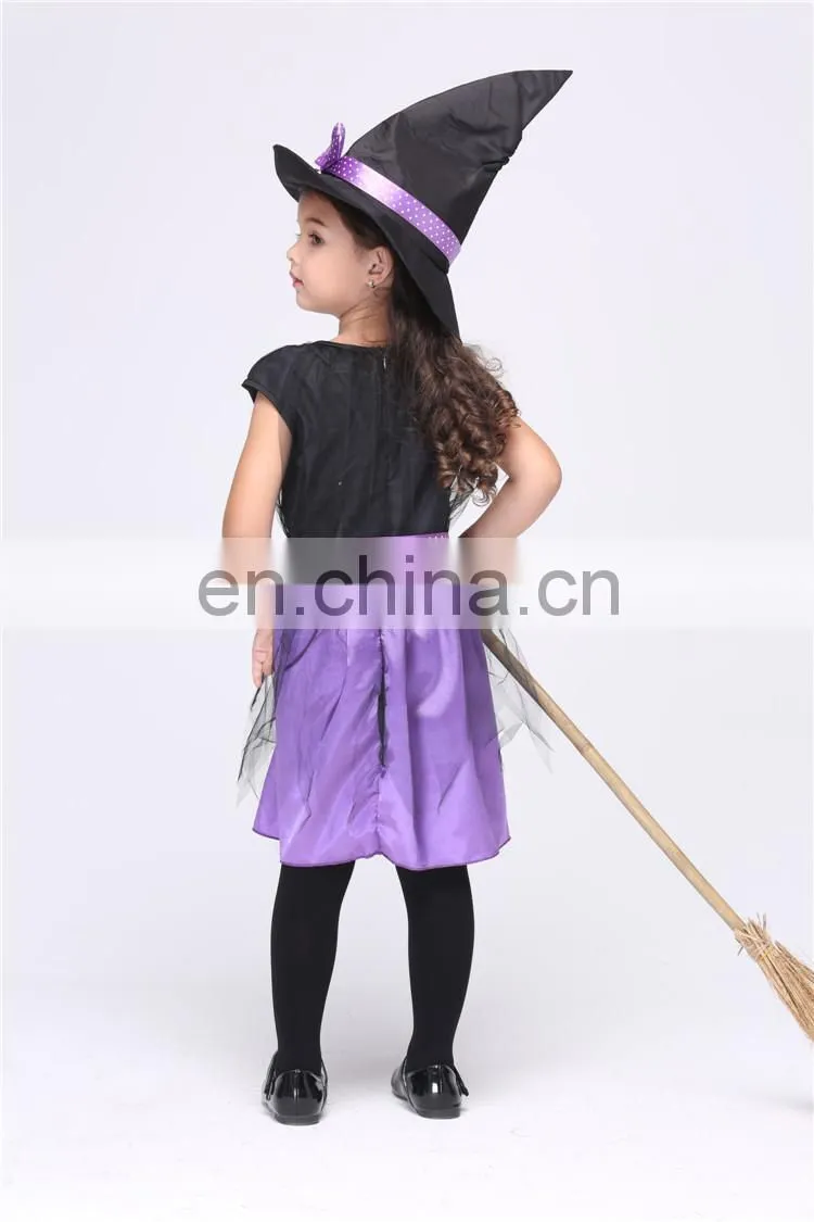children girl witch fancy party halloween costume FGCC-0156