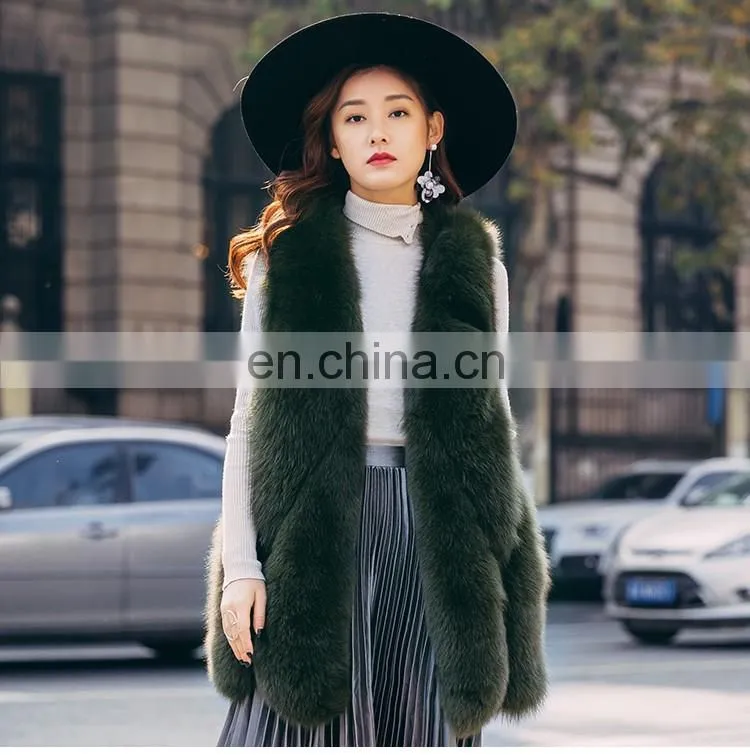 2016 Fashionable and Comfortable Women Vest Girl Apparel Natural Real Fur Vest