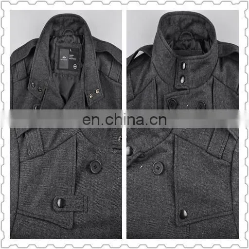 lastest design mens spring top grade handsome cashmere overcoat
