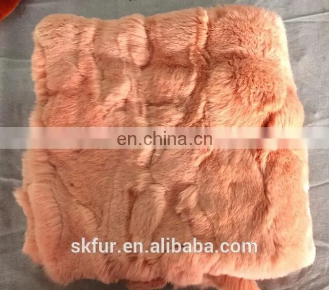 Factory direct supply softtextile rabbit fur blanket