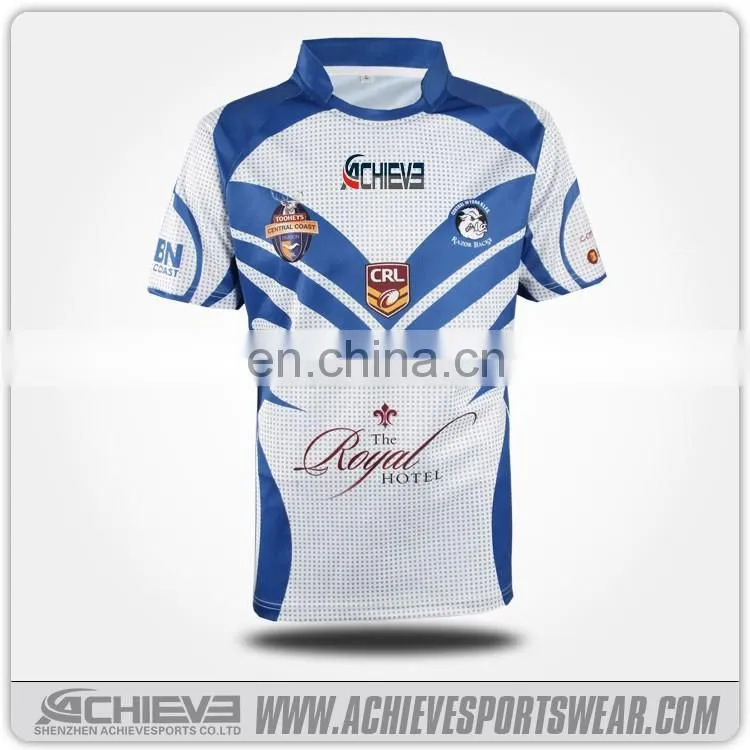 New style rugby jersey OEM rugby jersey coutom jersey