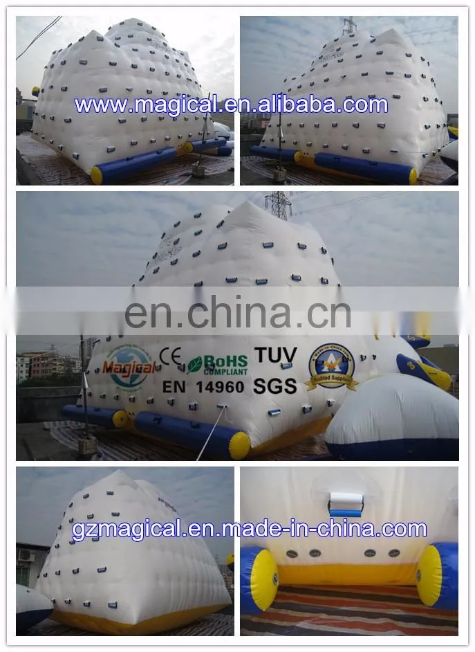 Funny inflatable water iceberg toys giant inflatable water pool toys