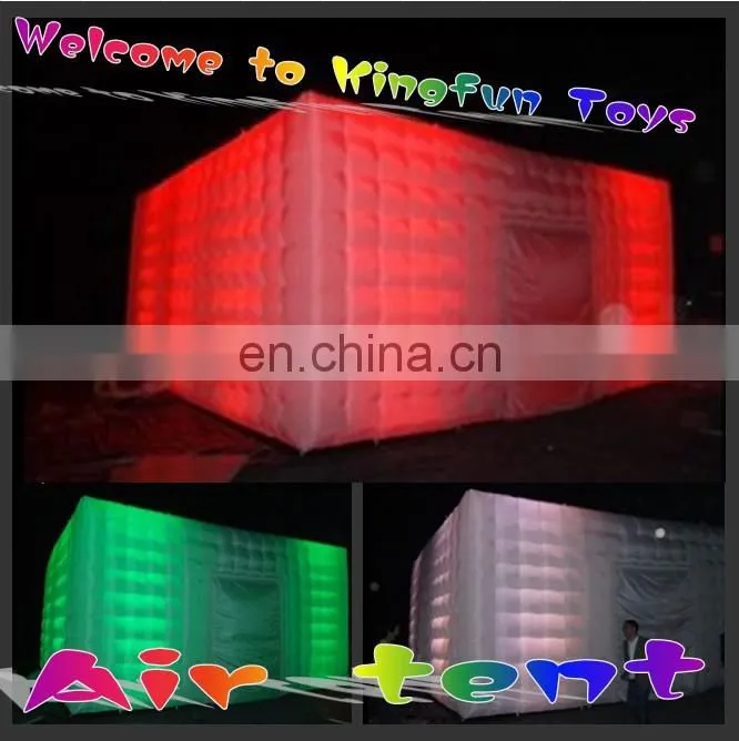 White inflatable divider wall