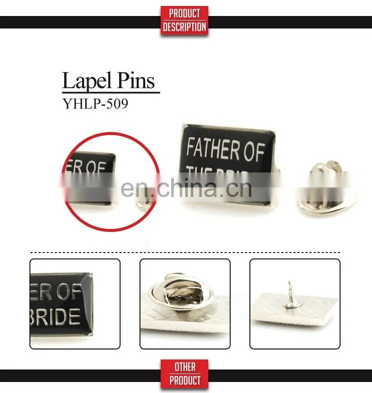 Cheap men brooches and lapel pin flower men