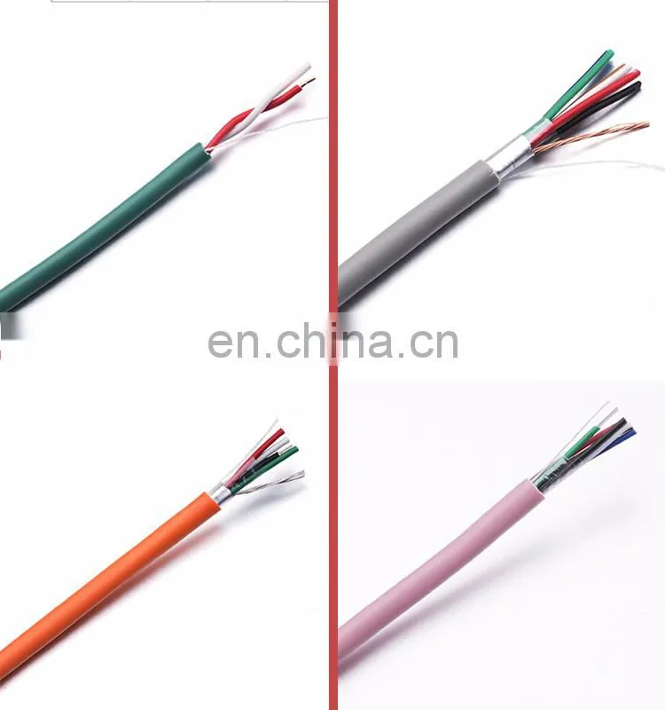 CCA or solid bare conductor 4core 6core 8core fire alarm cable