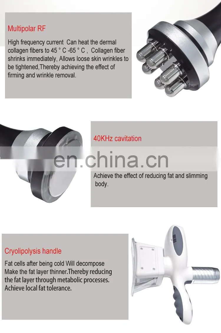 Good Effective 40k Ultrasonic Cavitation Vacuum Celluite Fat Remove Rf Vacuum Cavitation Machine Weight Loss,cellulite Reduction