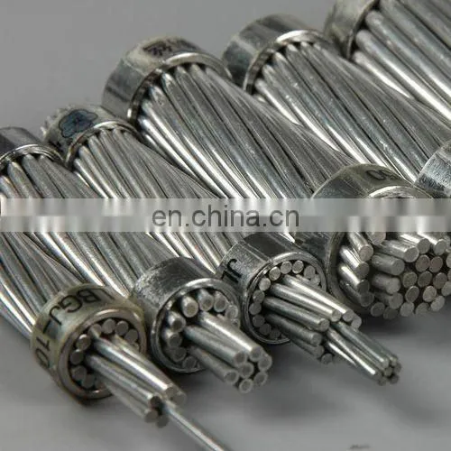bare conductor ACSR AWG4 Swan for transmission and distribution power line