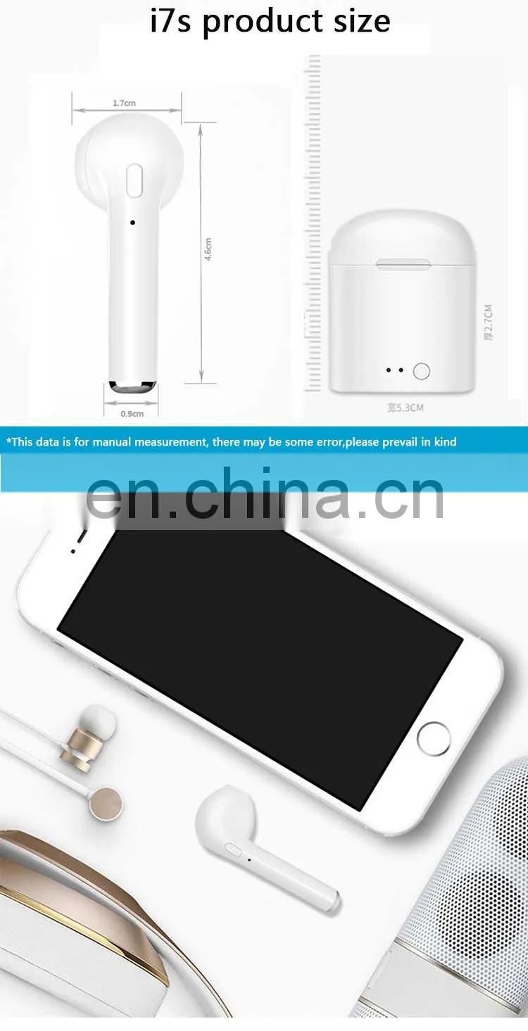 i7S/i7s mini/i8x mini /i9S/i10/i11/i12 Tws Headphone In Ear Bluetooths Twin Earphone with charging box