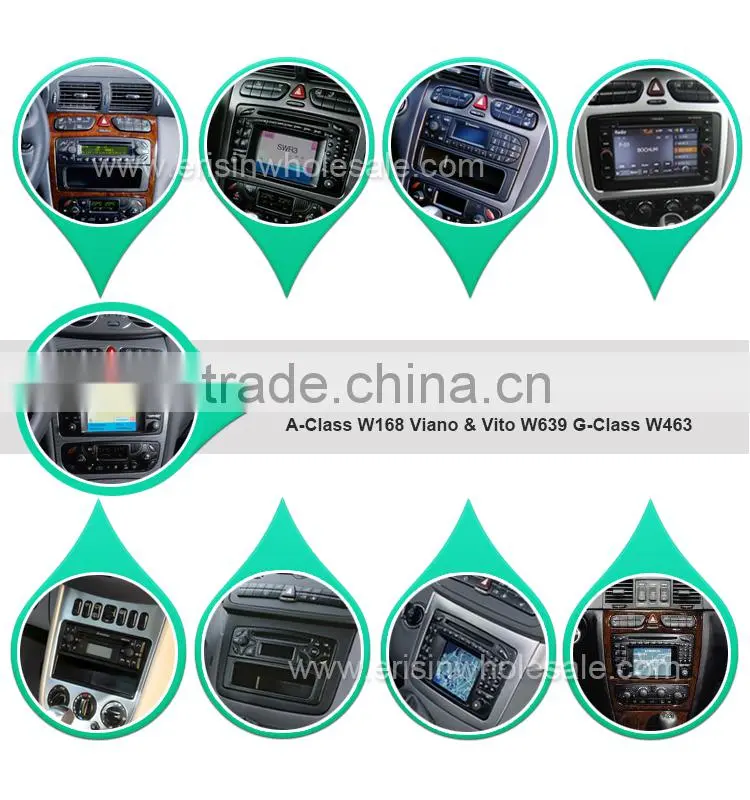 Erisin ES2507B 2 Din 7 inch Touch Screen Android 4.4.4 Car DVD Player for Mercedes W203