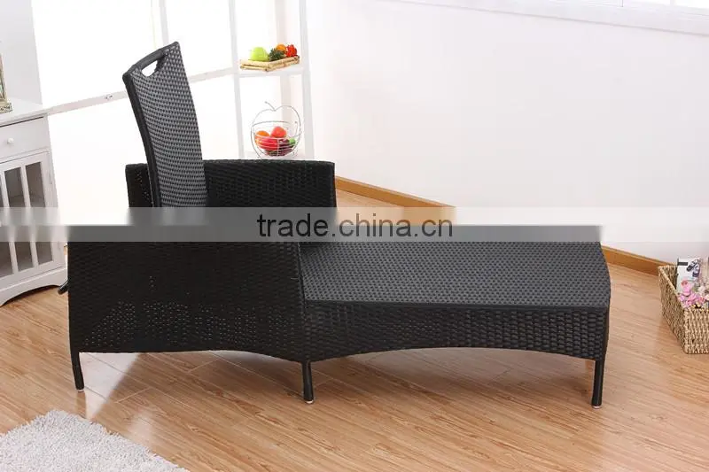 patio wicker swimming pool rattan reclining lounge chair