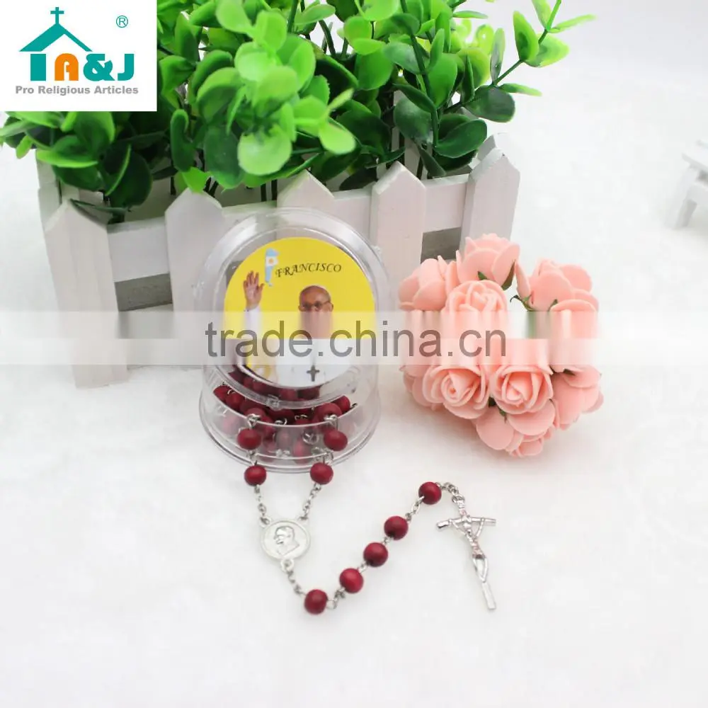 A&J Papa francesco rose scented rosary with box
