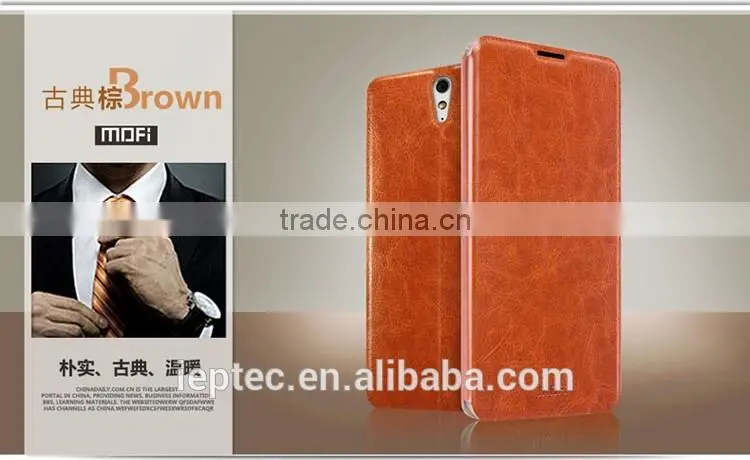 MOFi Retro PU leather Flip Case Cover for Sony Xperia C5 Ultra, E5553, Lavender, Xperi, Mobile Phone Case