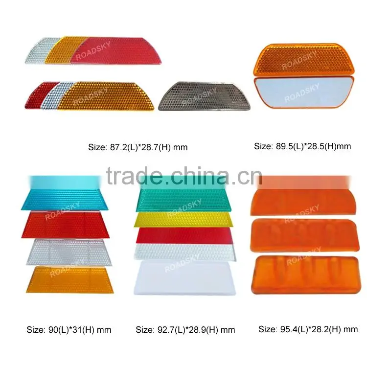 Highway Trapezoidal Prismatic Plastic Bead Reflectors