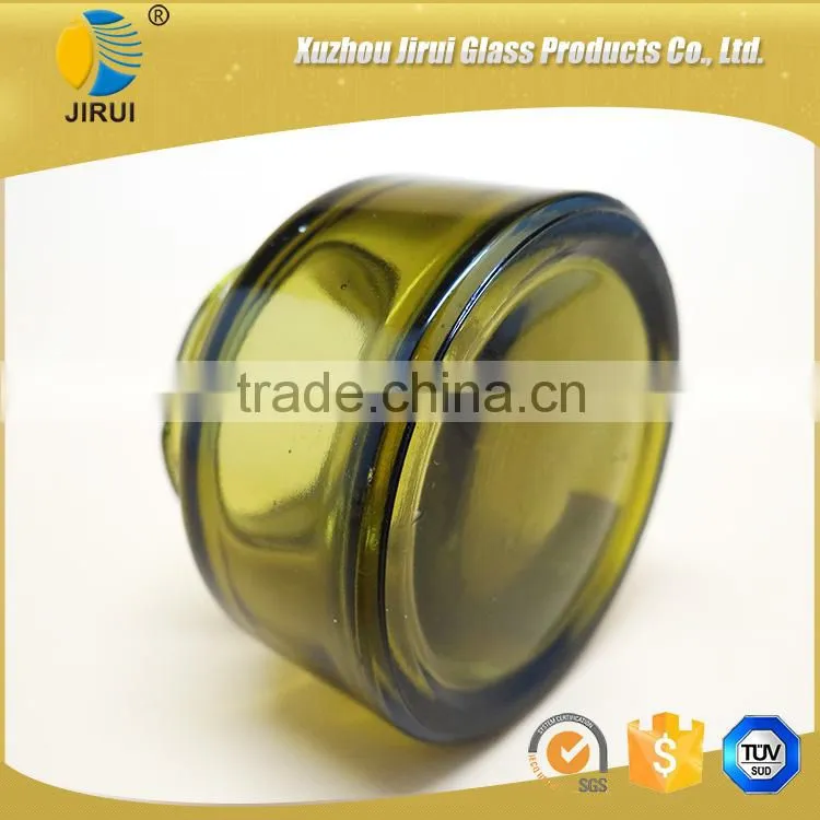 50ml green glass cream jar