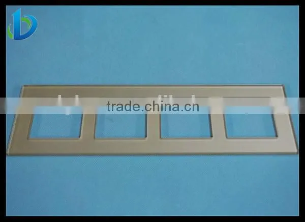Holes switch panel glass