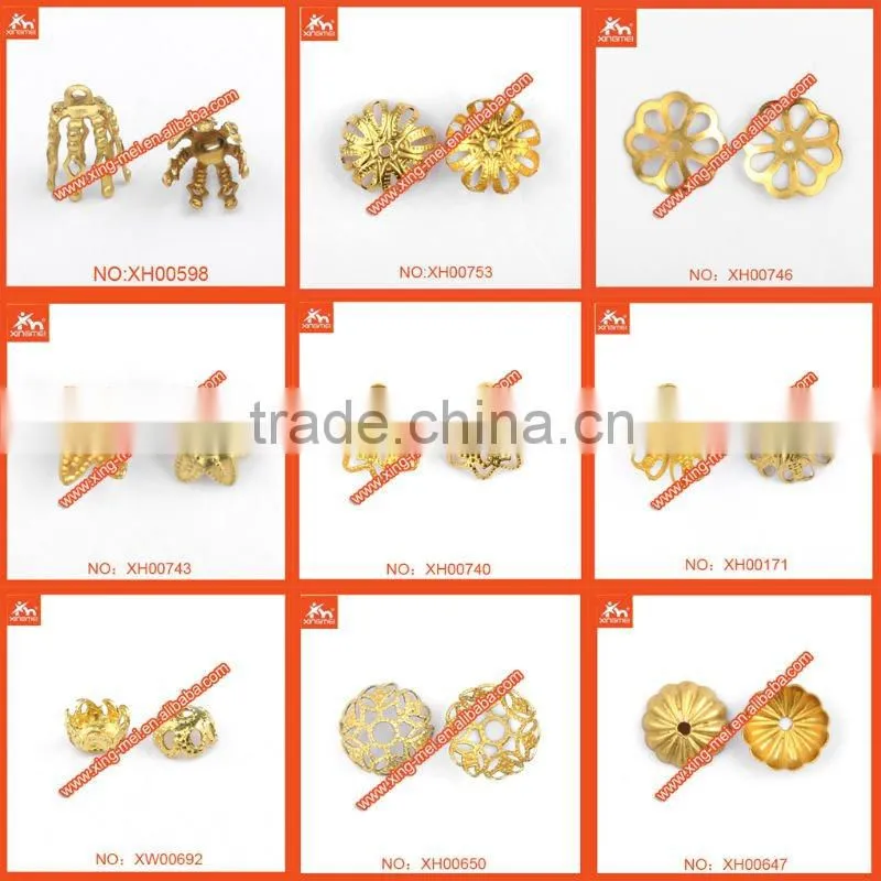 2011 Newest Brass Filigree Bead Caps Jewelry accessories