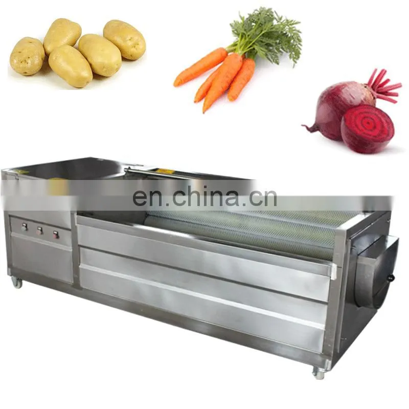 SUS304 Root Vegetable/Round Fruit/Potato/Carrot/Cassava/Taro/Sweet Potato Washing/Washer/Peeling/Peeler Machine for Factory