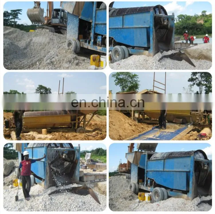 Mini Mining Machine Industrial Trommel Screen Mobile Gold Washing Plant
