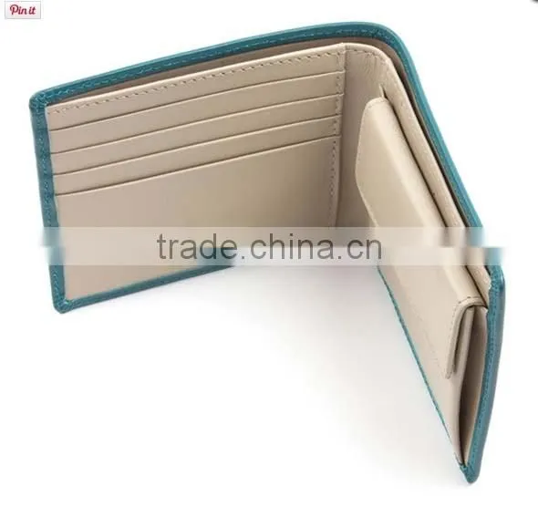 Delicate handmade genuine leather coin purse / genuine calf leather coin purse for men