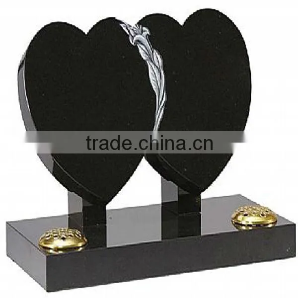 The Black Granite Funeral Monument