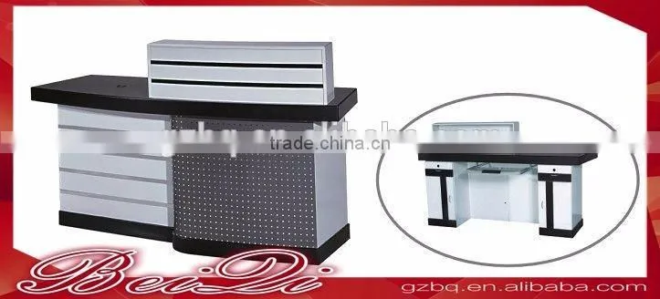 Beiqi Newest Wooden Desk Fitting Retail Checkout Counters Downtown Office Reception for Sale