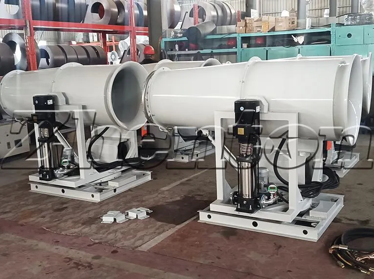 How Fog Cannon Machines Reduce Dust at Material Stockyards