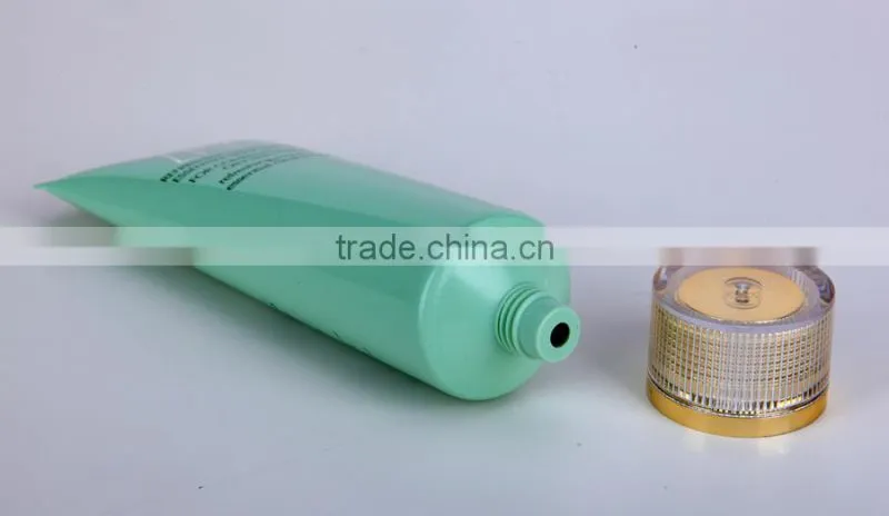 Plastic lotion tube with acrylic cap, massage tube for lotion 120ml