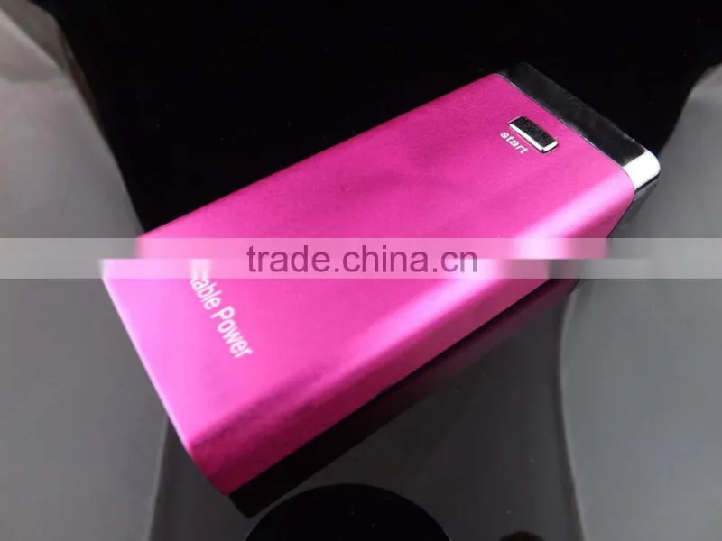21 LED aluminum uv flashlight custom logo printing power bank 7800mah