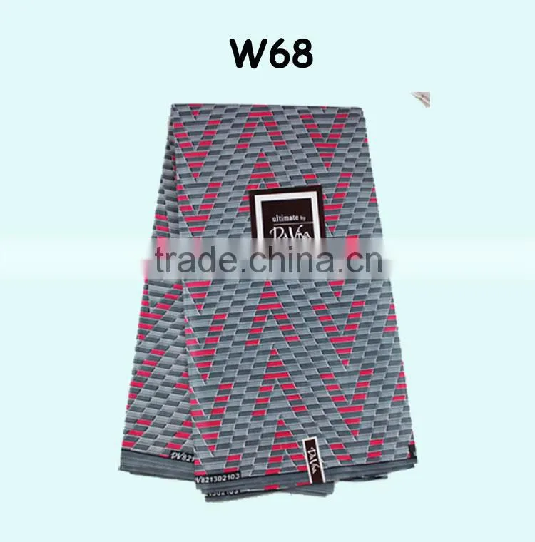 african wear manufacturer real wax fabric for african women clothes W69