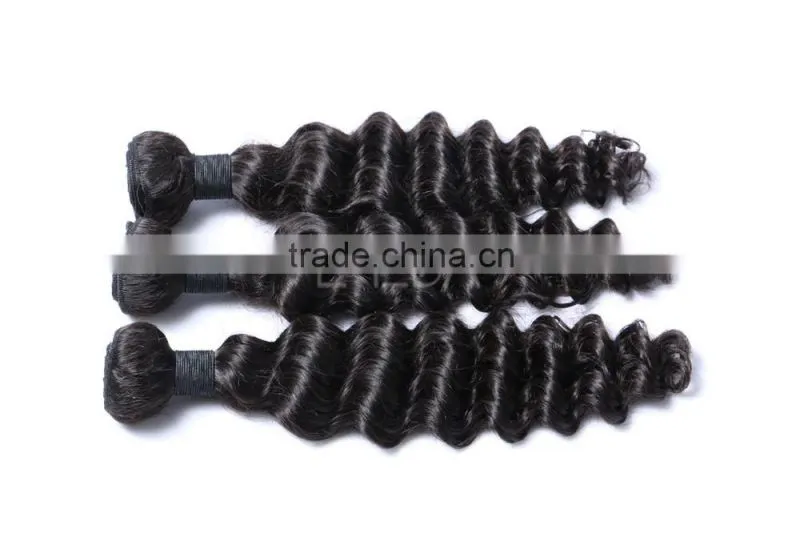 100% deep wave virgin Brazilian hair weave wholesale