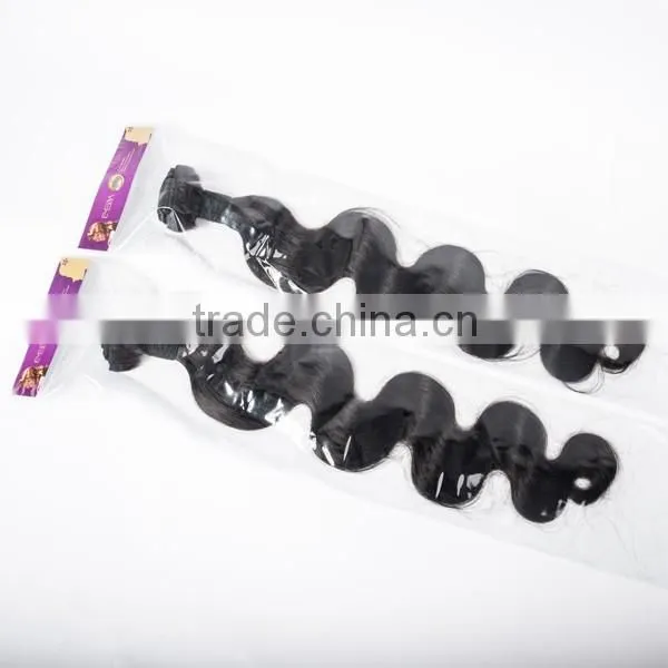Cambodian body wave 100g soft hair extension without synthetic hair