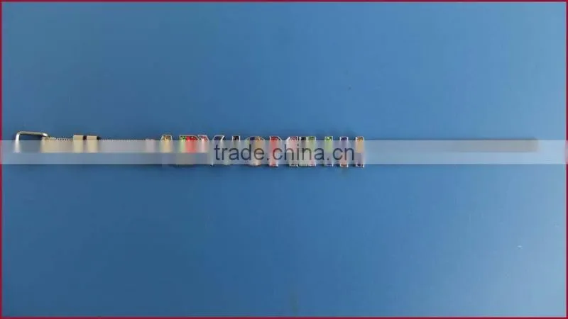 Letters can be Wear on Steel Mesh Belt 8MM & 10MM Wide Wristband Stainless Steel Bracelet