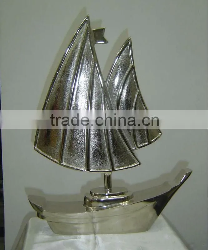 Cast Aluminum Decorative Sail Boat/ Table top/ Desktop for Home/ Hotel/ Restaurant/ Wedding/ Party/Office Decoratio