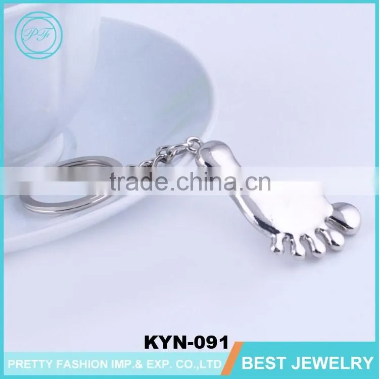 Wholesale Custom Promotional Gifts Key Ring Foot Shape Keychain