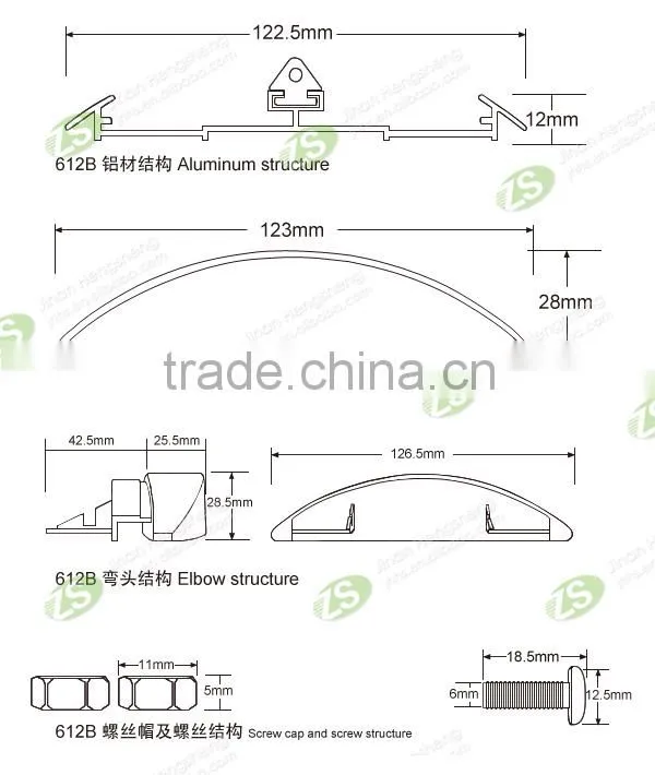 Aluminum&PVC Impact resistance wall protection products