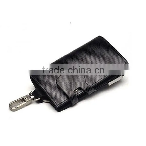 2016 premium car remote control leather multi-functional lumbar mens key wallet