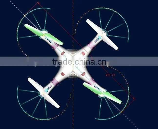 63cm Big hd camera quadrocopter,4ch 6 axis gyro flying camera drone with compass function