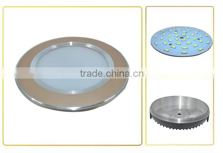 5w Elegant golden downlight housing round aluminum fixture 100mm hole size led downlight wall mounting