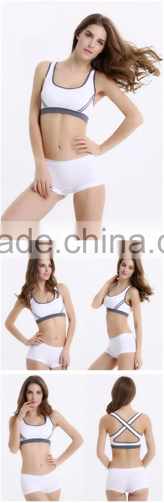 Girl Sport Seamless Pink Color Hot Sale Sex Women Sports Bra