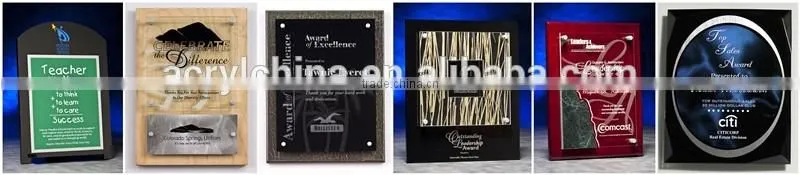 20% discount of custom wall-hung type acrylic trophy