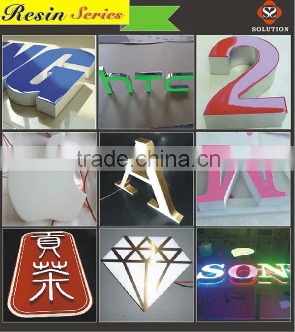 illuminated advertising sign for shop