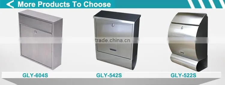 Top Quality Red Ornate Fence Aluminium In Wall letter Box letterbox