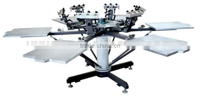 High precision six color screen printing equipment